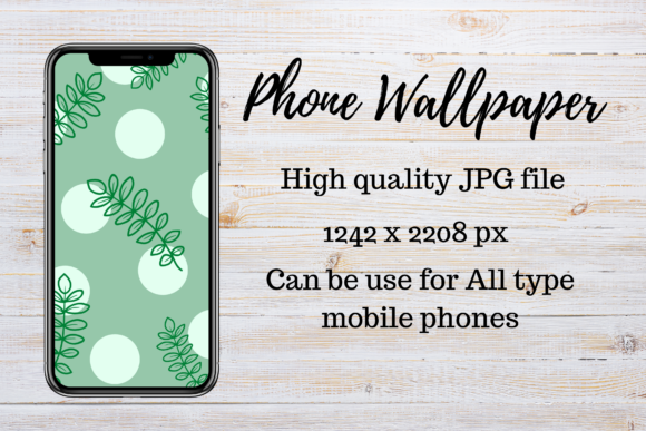 Download Phone Wallpaper Minimalist Green Leaf - Premium Bundle